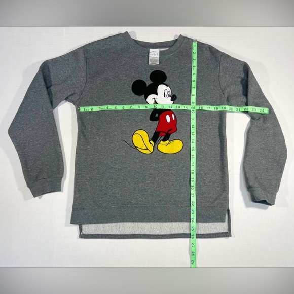 Disney Mickey Mouse Sweatshirt Charcoal Grey Women’s size M - Picture 3 of 6